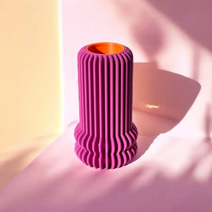Vase Violet effet 3D