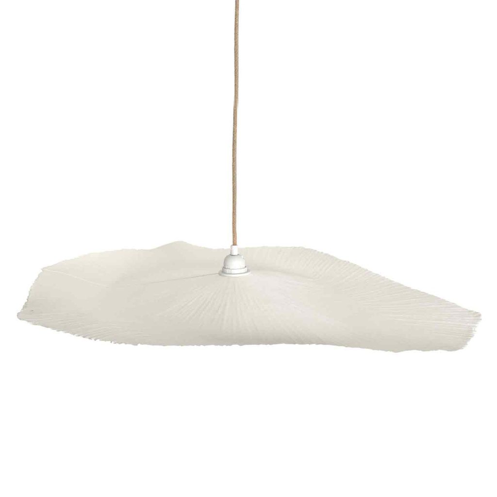 Suspension en papier mâché blanc