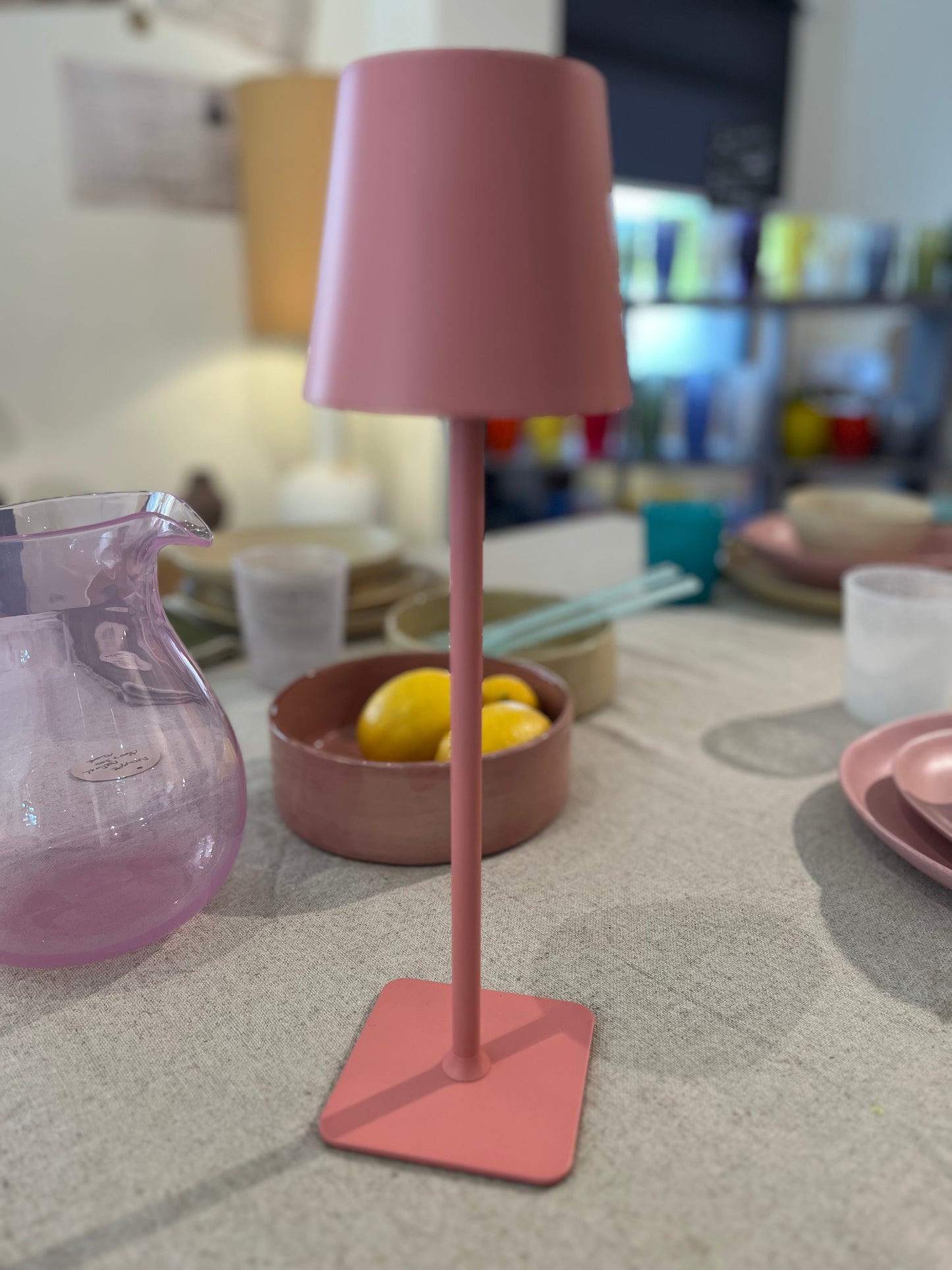 Lampe de table led sans fil Rose