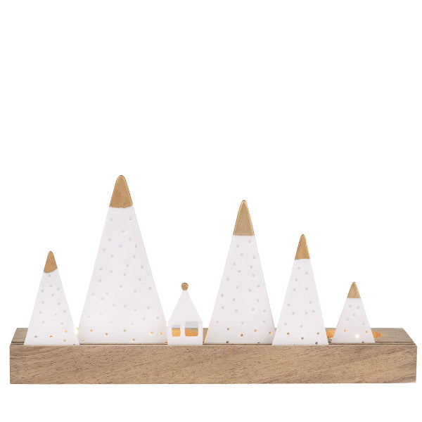 Photophore sapin en porcelaine, s'illumine par des bougie chauffe plats