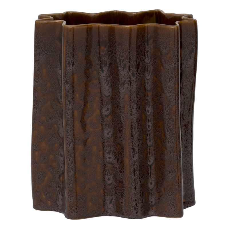 Vase en céramique aux tons chaleureux