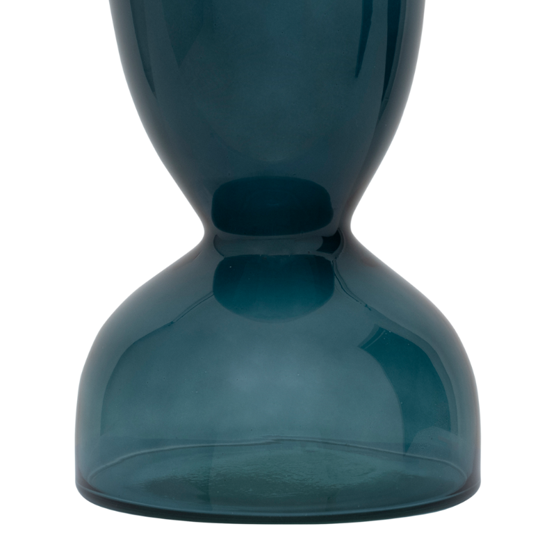 Vase en verre recyclé vert foncé