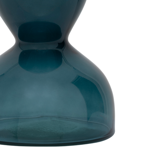 Vase en verre recyclé vert foncé