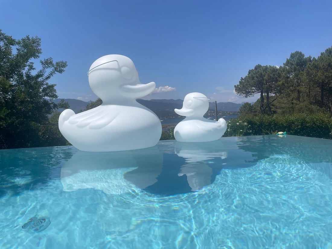 Canards flottants lumineux : l'accessoire déco fun pour piscine et bain - DECOLUCCE