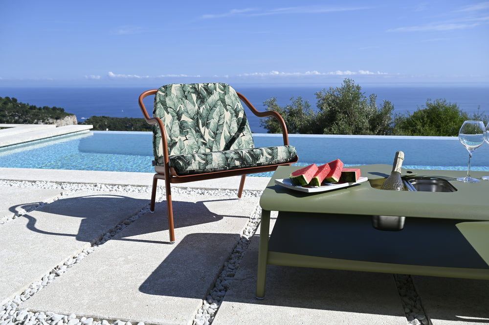 Salon de jardin Allure d'Azur fabrication française - Mobilier extérieur haut de gamme