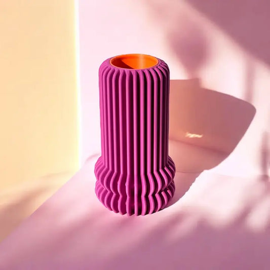 Vase Violet effet 3D