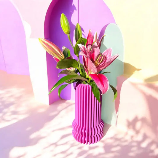 Vase Violet effet 3D