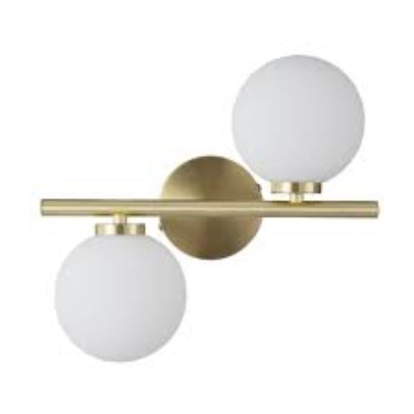 Applique Murale Dorée 2 Globes