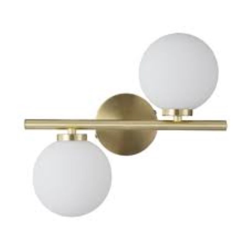 Applique Murale Dorée 2 Globes