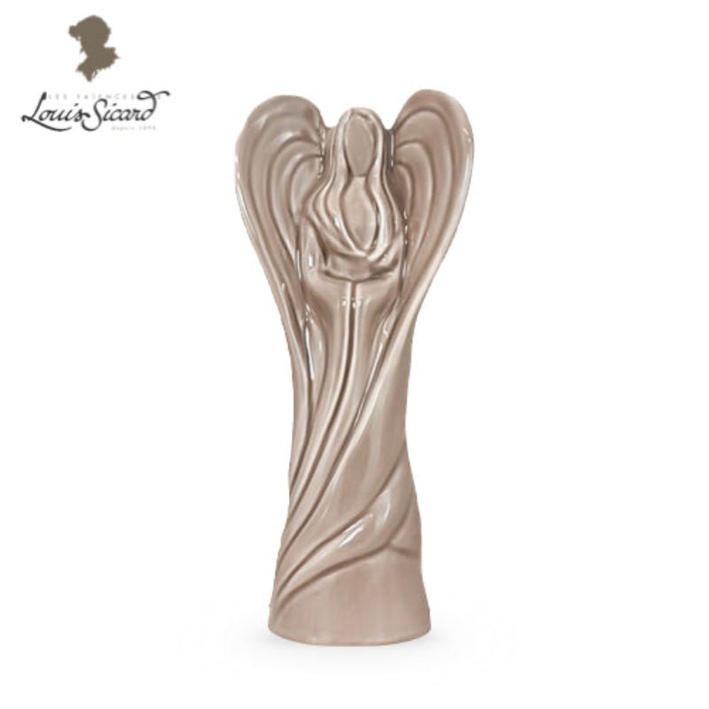 L’Ange – Sculpture en Faïence Artisanale Taupe | Faïences Louis Sicard - Décoration intérieure | DECOLUCCE