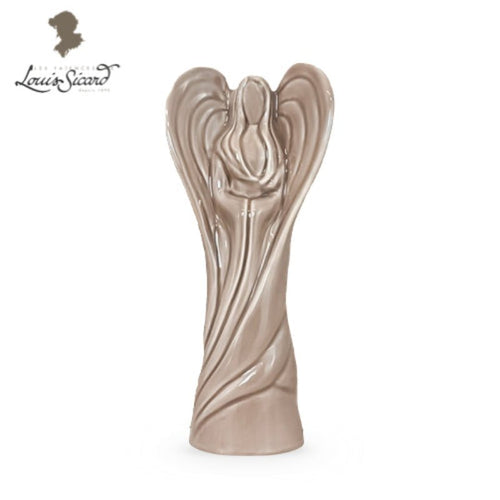 Ange taupe, sculpture en faïence Louis Sicard