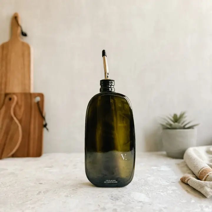 Bouteille à vinaigre Vert Antique – Les Flacons de l’Apothicaire - Décoration intérieure | DECOLUCCE By Hanna