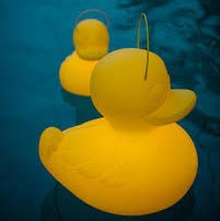 Lampe Canard Flottant Lumineux LED Jaune XL - Décoration intérieure | DECOLUCCE By Hanna