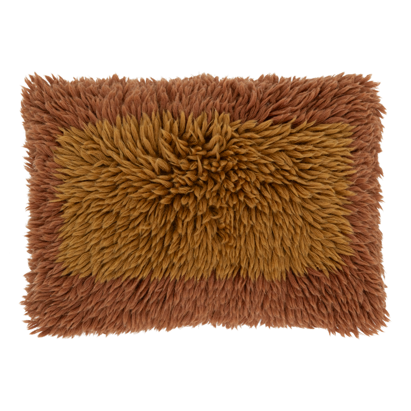 Coussin moelleux terracotta 