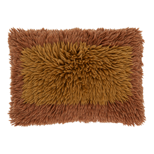 Coussin moelleux terracotta 