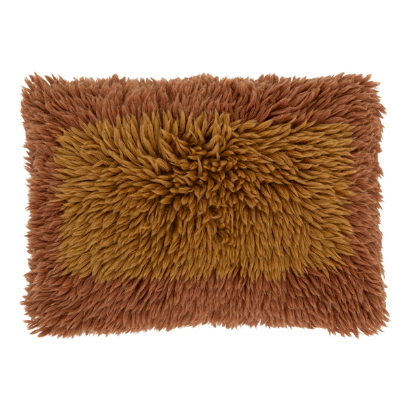Coussin moelleux terracotta 