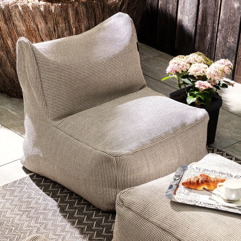 Fauteuil extérieur design Dotty Beige – Fauteuil lounge premium – Roolf Living - Décoration intérieure | DECOLUCCE
