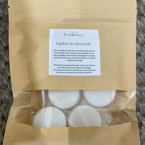 Galets Citronnelle Lot de 6 - Maison Évidence - Décoration intérieure | DECOLUCCE