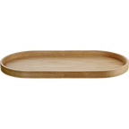 Grand Plateau en bois ovale, parfait pour votre décoration en cuisine, servir vos aperitifs et petit dejeuner 