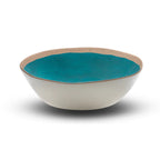 Grand saladier bleu en mélamine, idéla pour vos salades d été dans le jardin 