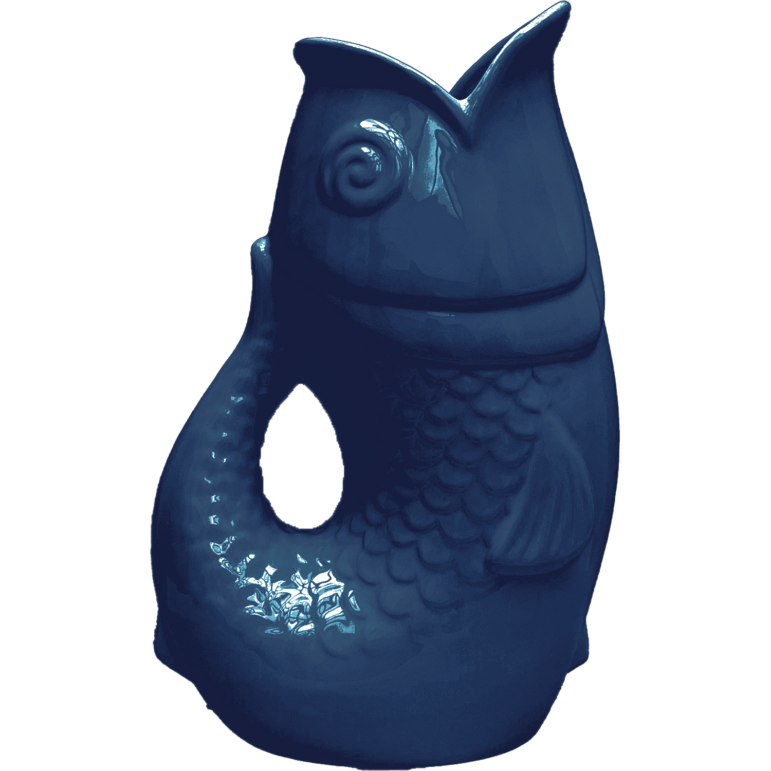 Grand Vase poisson Bleu - Décoration intérieure | DECOLUCCE