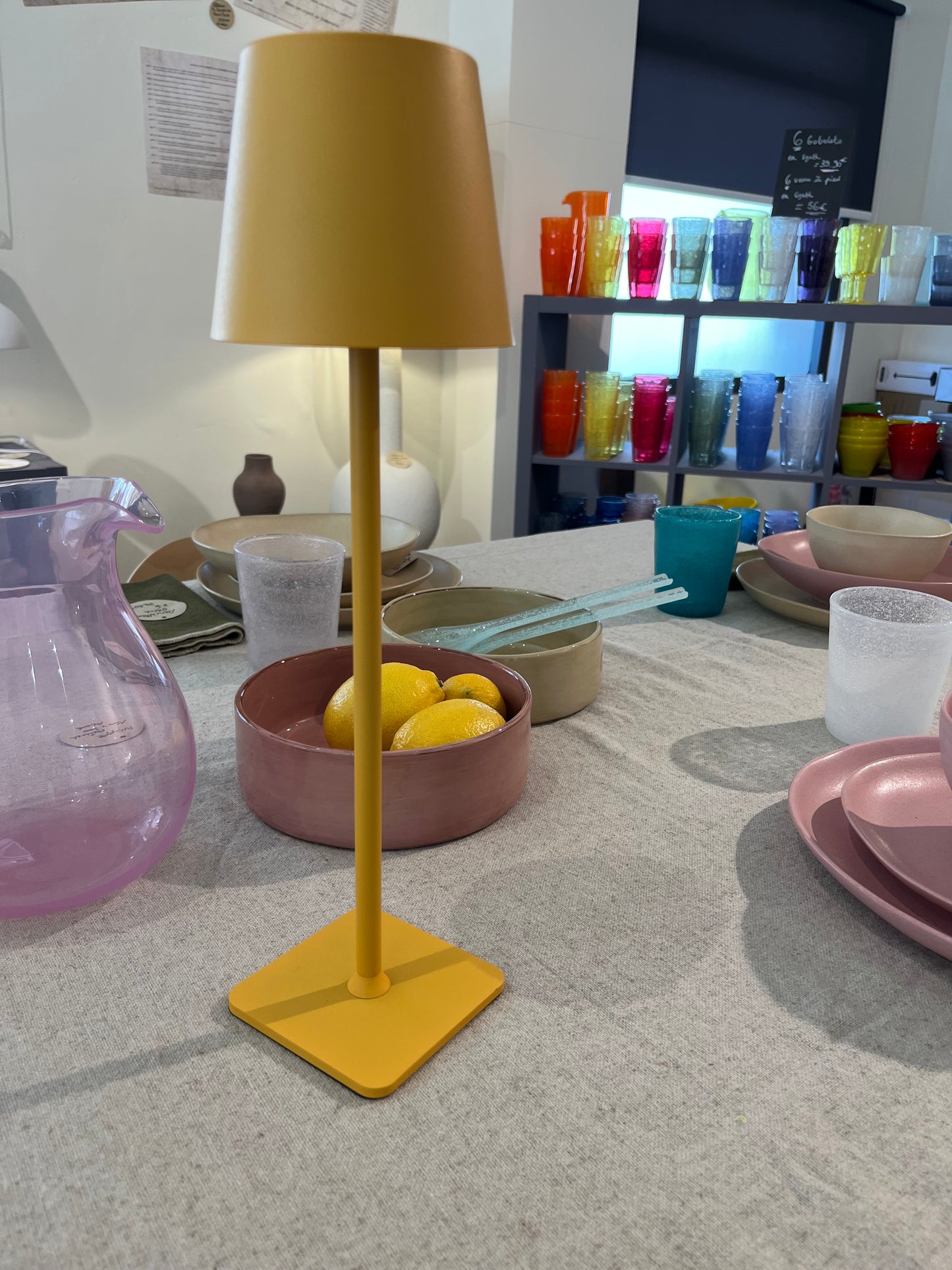 Lampe de table Led sans fil Jaune