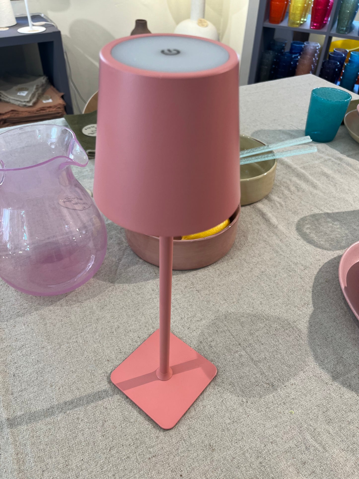 Lampe de table led sans fil Rose