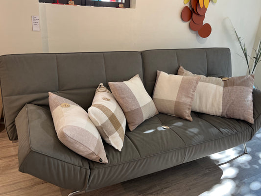 Canapé transformable Gris en Alcantara CINNA