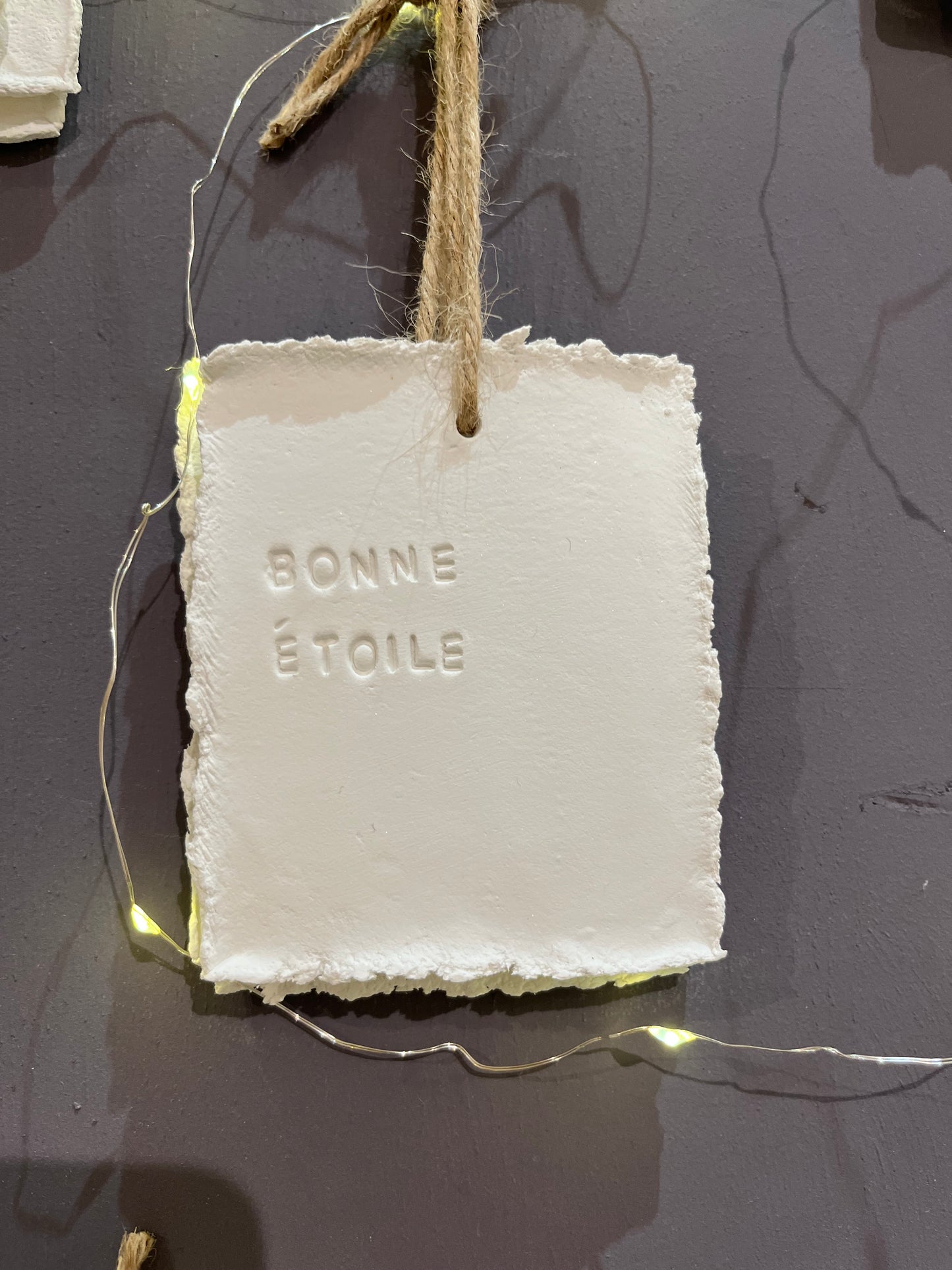 Plaque à message " Bonne Etoile"