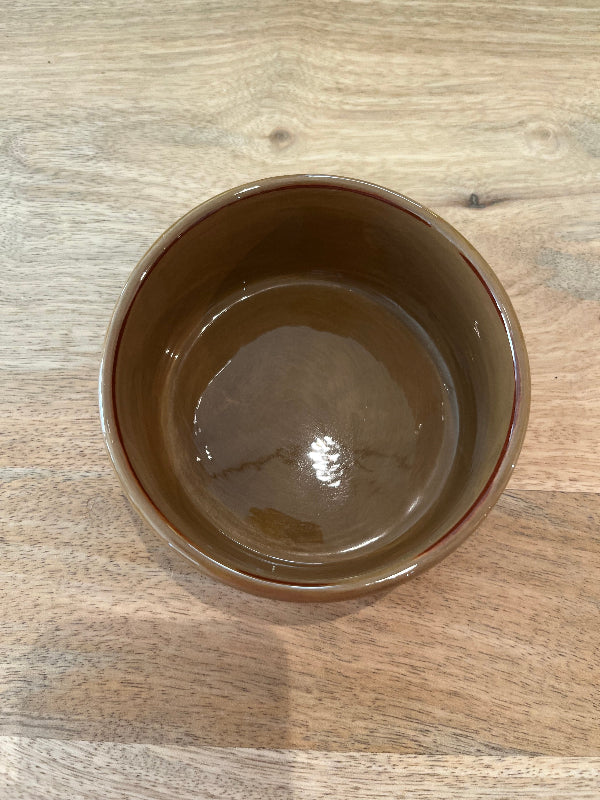 Plat en Céramique Artisanal Taupe - Fabrication Française