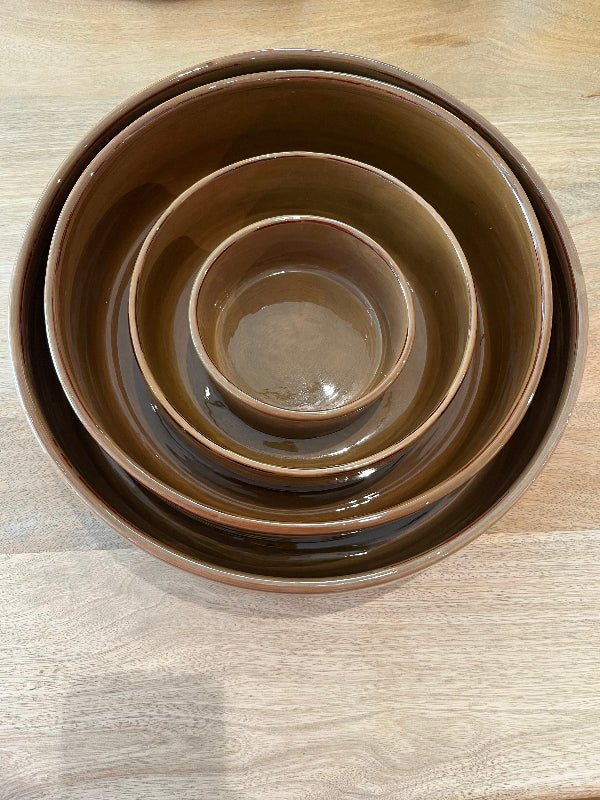 Plat en Céramique Artisanal Taupe - Fabrication Française - Décoration intérieure | DECOLUCCE