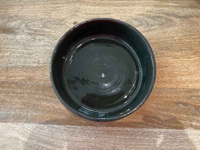 Plat en Céramique Artisanal GRIS  - Fabrication Française