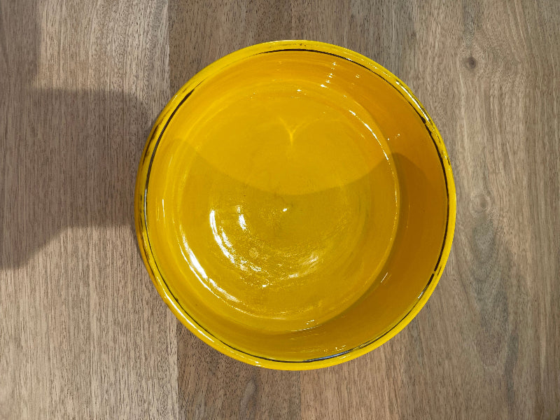 Plat en Céramique Artisanal JAUNE - Fabrication Française