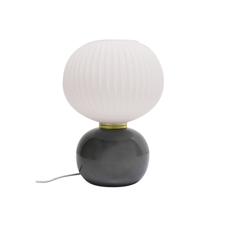 Lampe à poser en verre gris petit modèle