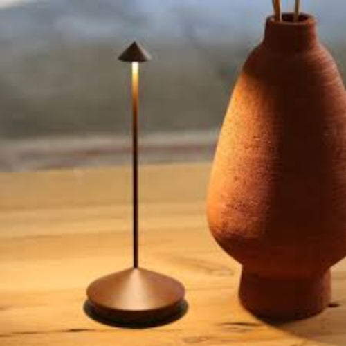 Lampe à poser LED sans fil MARRON