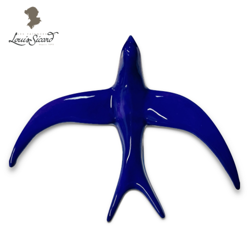 Martinelle bleu Majorelle, sculpture en faïence Louis Sicard
