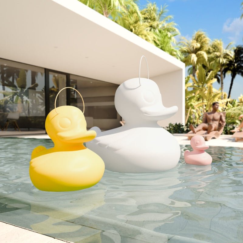 Lampe Canard Flottant Lumineux LED Blanc XL - Décoration intérieure | DECOLUCCE