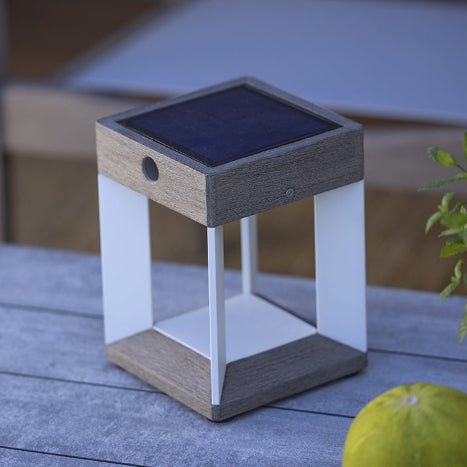 Lampe de table solaire Teckalu Blanc - Les Jardins - Décoration intérieure | DECOLUCCE