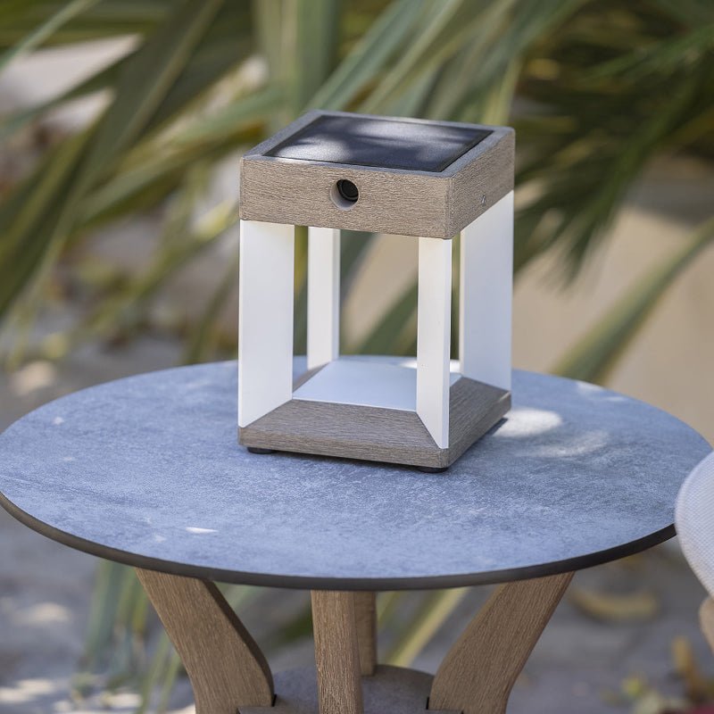 Lampe de table solaire Teckalu Blanc - Les Jardins - Décoration intérieure | DECOLUCCE
