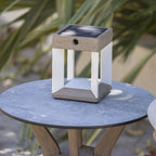 Lampe de table solaire Teckalu Blanc - Les Jardins - Décoration intérieure | DECOLUCCE