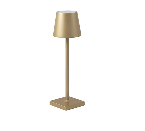 Lampe à poser led sans fil dorée, idéla pour votre table de fêtes 