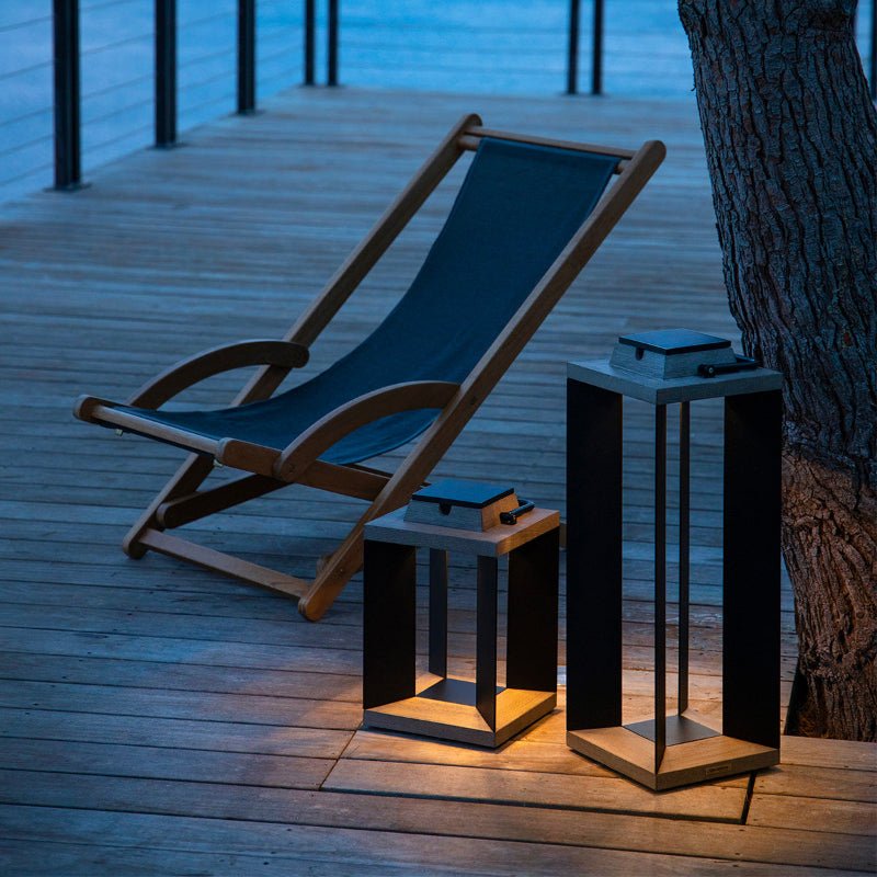 Lanterne solaire Teckalu Noir Petit Modèle - Les Jardins - Décoration intérieure | DECOLUCCE