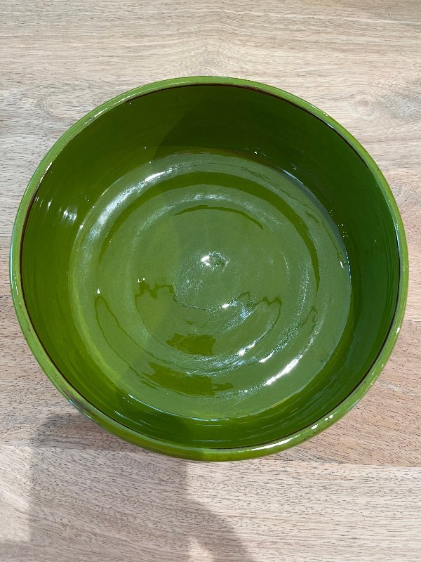 Plat en Céramique Artisanal VERT - Fabrication Française - Décoration intérieure | DECOLUCCE