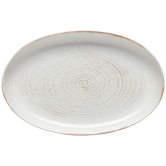 Plat oval en grès