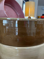 Plat en Céramique Artisanal Taupe - Fabrication Française - Décoration intérieure | DECOLUCCE