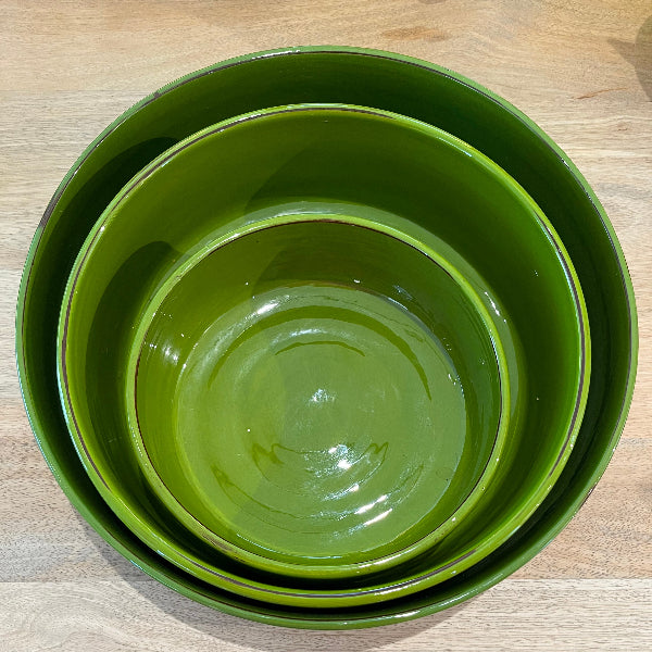 PLAT EN CERAMIQUE VERT 