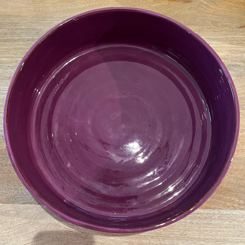 PLAT EN CERAMIQUE VIOLET