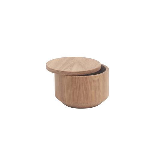 Petit pot de sel en bois Naturel