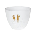 Photophore petit ange en porcelaine, décoration de Noël chaleureuse -Decolucce 