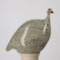 Pintade décorative blanc moucheté vert canard PM - Décoration intérieure | DECOLUCCE